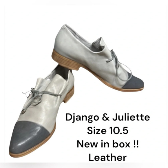 Django & Juliette men shoes size 41 size 10.5. LEATHER, two tone, preppy,boho - Picture 1 of 15